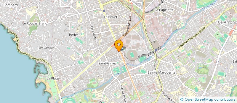 localisation de l'entreprise PRADO FINITIONS à MARSEILLE