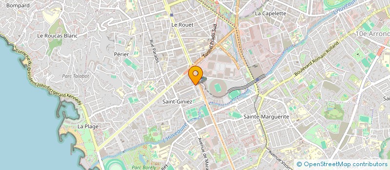 localisation de l'entreprise PRADO IMAGES NUMERIQUES à MARSEILLE