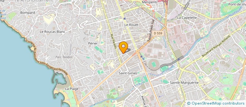 localisation de l'entreprise PRADO IMMOBILIER à MARSEILLE