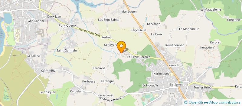 localisation de l'entreprise PRADO MARINE  ERDEVEN