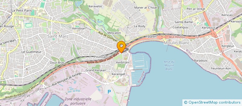 localisation de l'entreprise PRADO MATHIEU à BREST