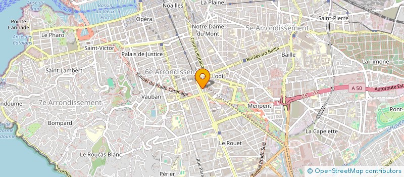 localisation de l'entreprise PRADO SUD EST à MARSEILLE
