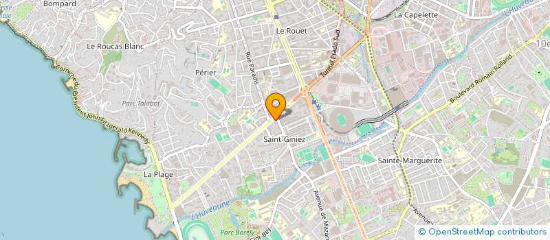 localisation de l'entreprise PRADO55 à MARSEILLE