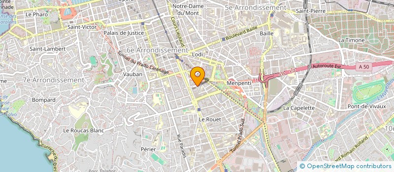 localisation de l'entreprise PRADOGYM  MARSEILLE