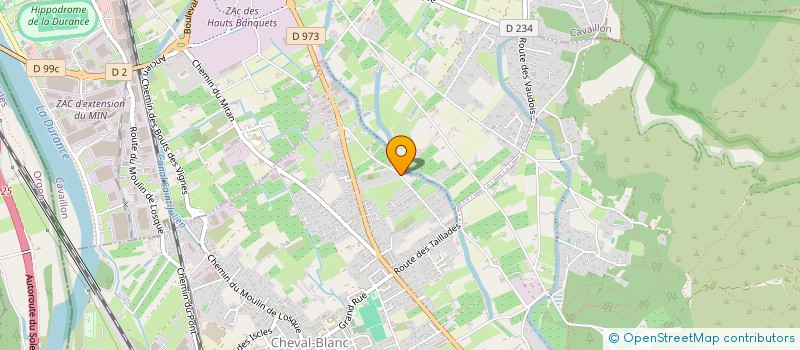 localisation de l'entreprise PRADON 84  CHEVAL-BLANC