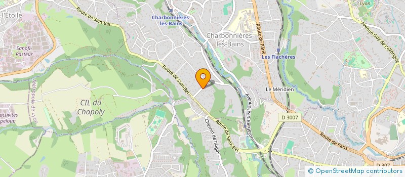 localisation de l'entreprise PRADOXE ATELIER MUSICAL DU CHAPOLY  CHARBONNIERES-LES-BAINS
