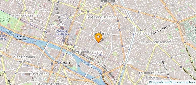 localisation de l'entreprise PRADY SA à PARIS