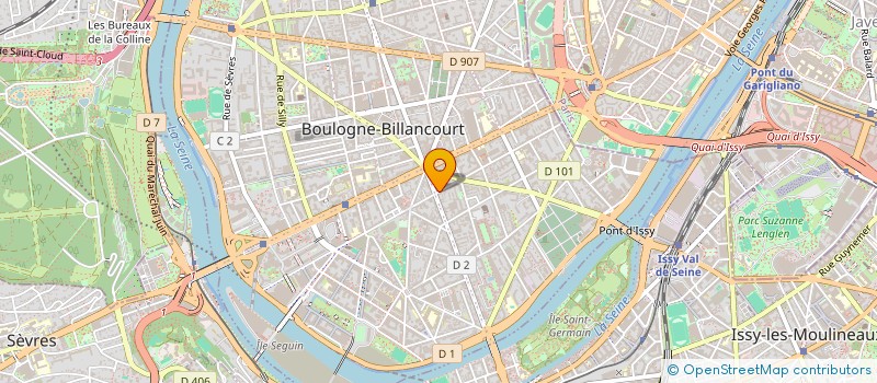 localisation de l'entreprise PRAECIPIO à BOULOGNE-BILLANCOURT