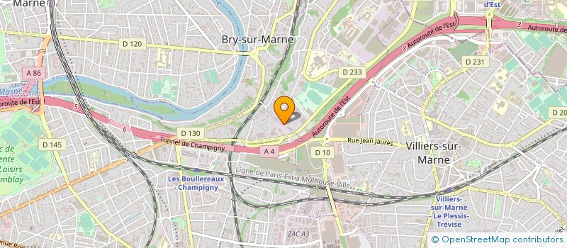 localisation de l'entreprise PRAETORIAN TRAJAN PROTECTION à BRY-SUR-MARNE