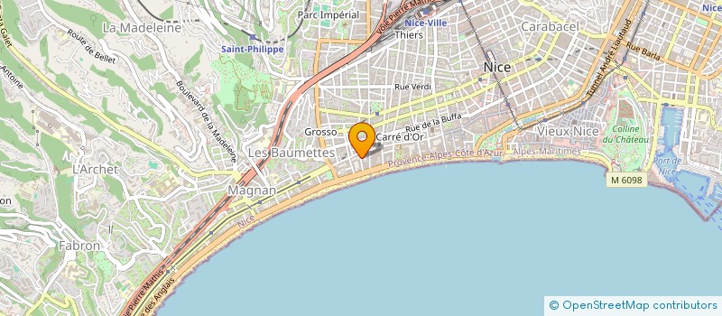 localisation de l'entreprise PRAG à NICE