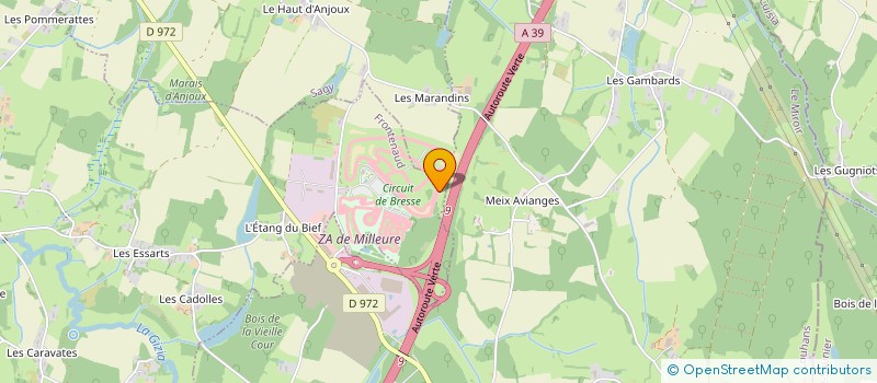 localisation de l'entreprise PRAGA RACING TEAM  FRONTENAUD