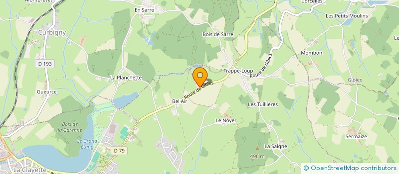 localisation de l'entreprise PRAGE - TP à VARENNES-SOUS-DUN