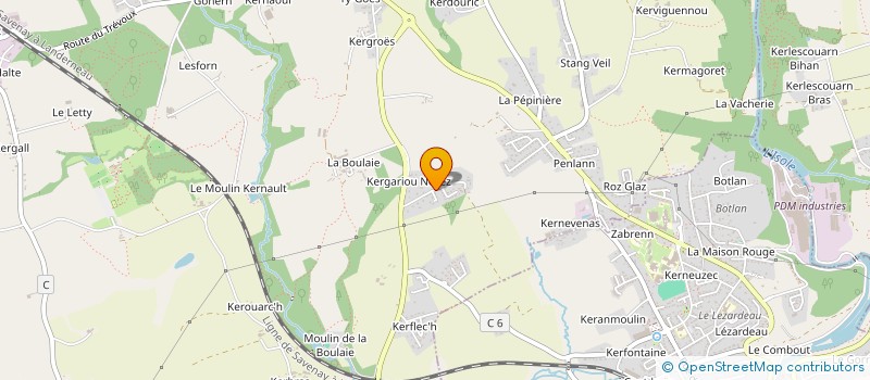 localisation de l'entreprise PRAGLOR  MELLAC