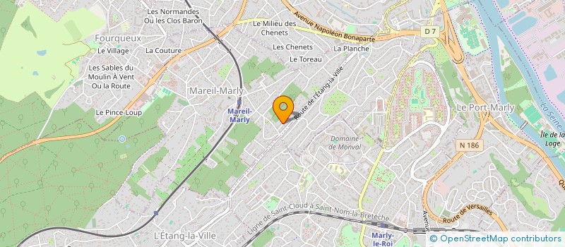 localisation de l'entreprise PRAGMA-E-TIC  MAREIL-MARLY