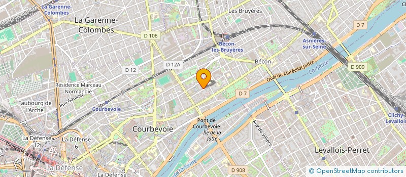 localisation de l'entreprise PRAGMA INNOVATION à COURBEVOIE