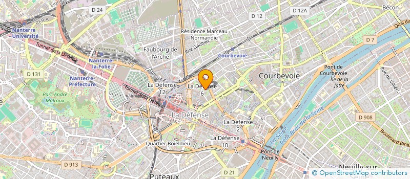 localisation de l'entreprise PRAGMA SA à COURBEVOIE