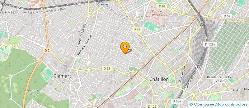 localisation de l'entreprise PRAGMAPHOT à CHATILLON