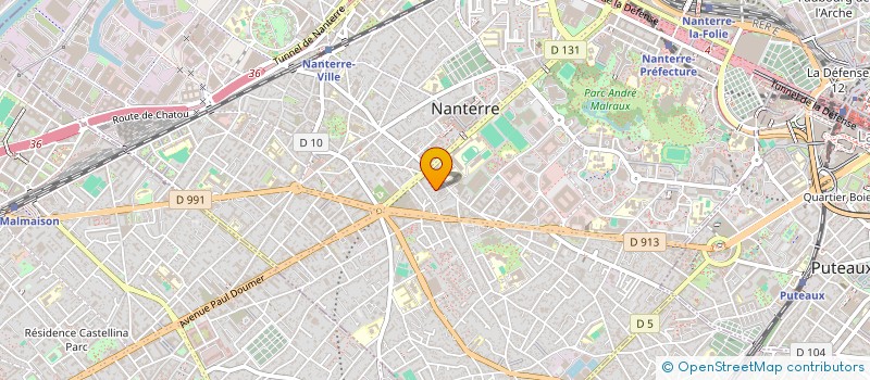 localisation de l'entreprise PRAGMITIL  NANTERRE