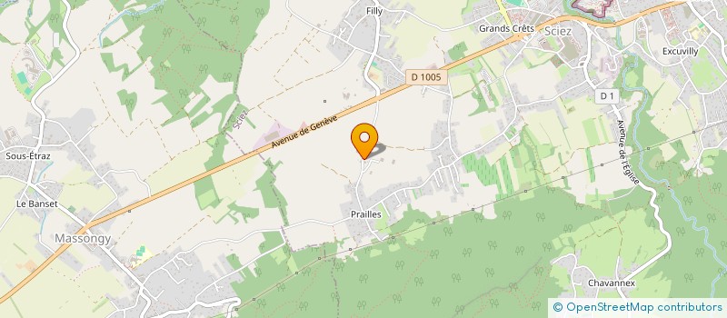localisation de l'entreprise PRAILLES FINANCE HOLDING à SCIEZ