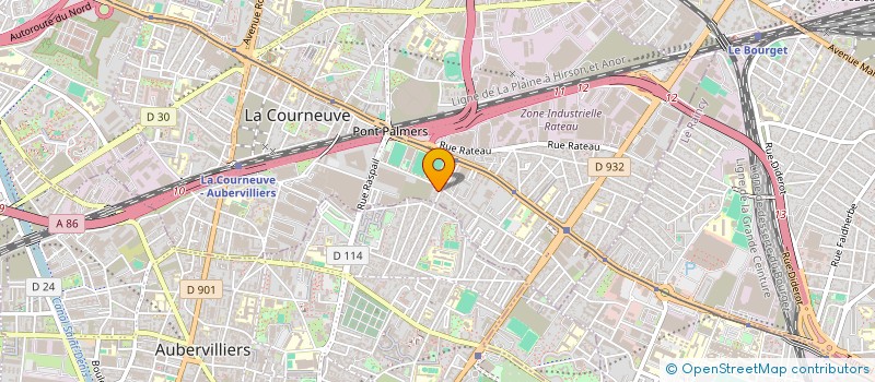 localisation de l'entreprise PRAIM à LA COURNEUVE
