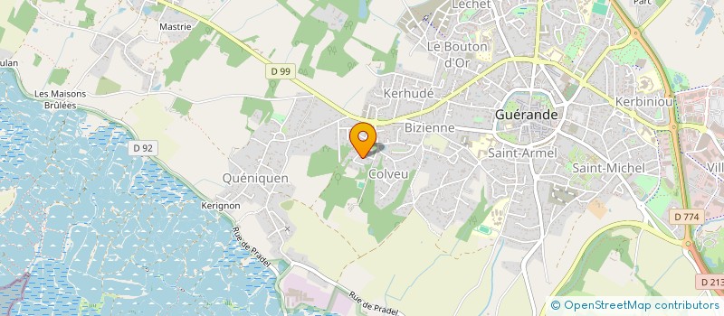 localisation de l'entreprise PRAINGY  GUERANDE