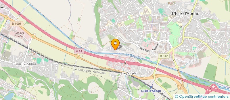 localisation de l'entreprise PRAIRIE  L'ISLE-D'ABEAU