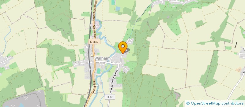 localisation de l'entreprise PRAIRIE DE L'ILL  WALHEIM