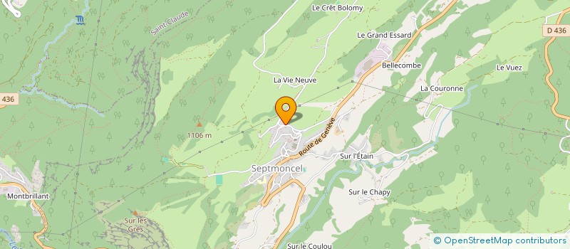 localisation de l'entreprise PRAKSIS  SEPTMONCEL LES MOLUNES