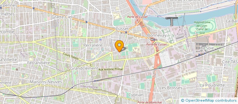 localisation de l'entreprise PRALAS ET COMPAGNIE à VILLEURBANNE