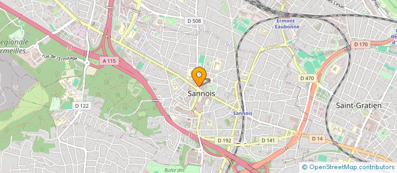 localisation de l'entreprise PRALD à SANNOIS