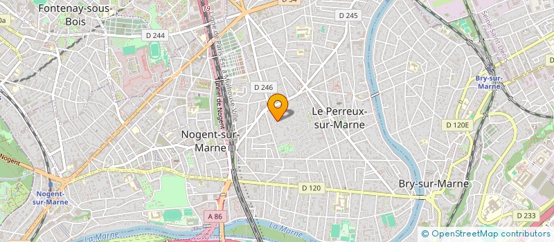 localisation de l'entreprise PRALEXIA  LE PERREUX-SUR-MARNE