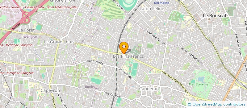 localisation de l'entreprise PRALINE à BORDEAUX