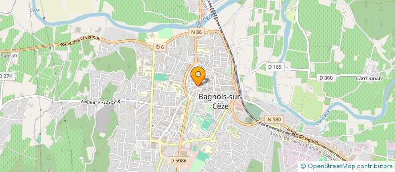 localisation de l'entreprise PRALINE à BAGNOLS-SUR-CEZE