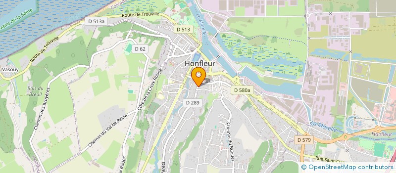 localisation de l'entreprise PRALINE à HONFLEUR