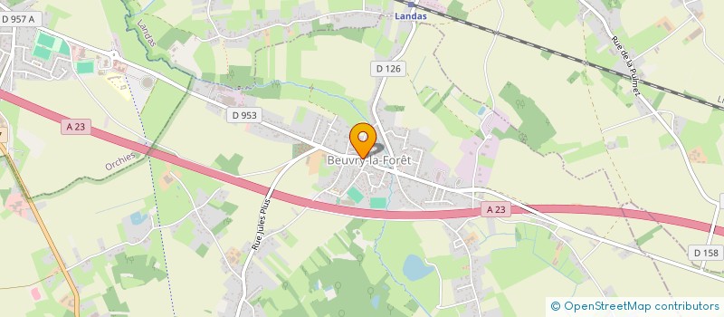 localisation de l'entreprise PRALINE  BEUVRY-LA-FORET