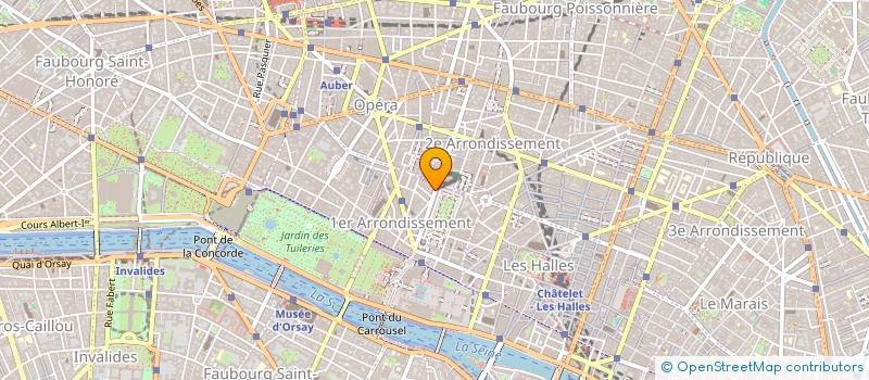 localisation de l'entreprise PRALINE  PARIS