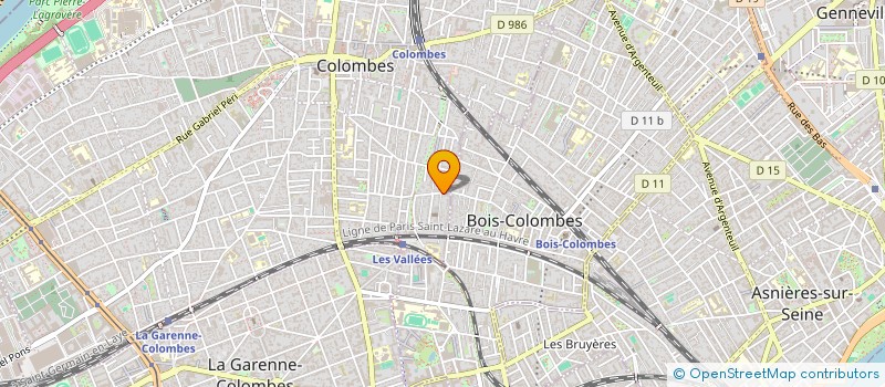 localisation de l'entreprise PRALINE à COLOMBES