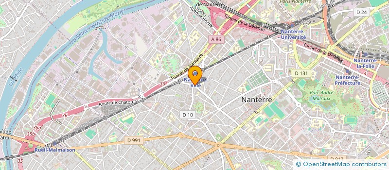 localisation de l'entreprise PRALINES CAFES à NANTERRE