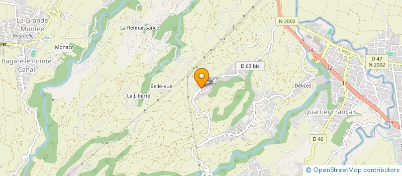 localisation de l'entreprise PRALINES & SAVEURS à SAINTE-SUZANNE