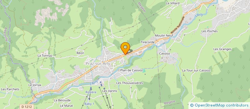 localisation de l'entreprise PRALINS  PRAZ-SUR-ARLY