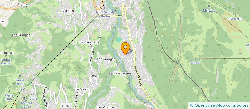 localisation de l'entreprise PRALISE  SAINT-GERVAIS-LES-BAINS