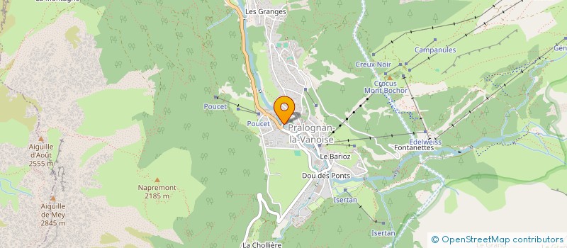 localisation de l'entreprise PRALO EN ACT'  PRALOGNAN-LA-VANOISE