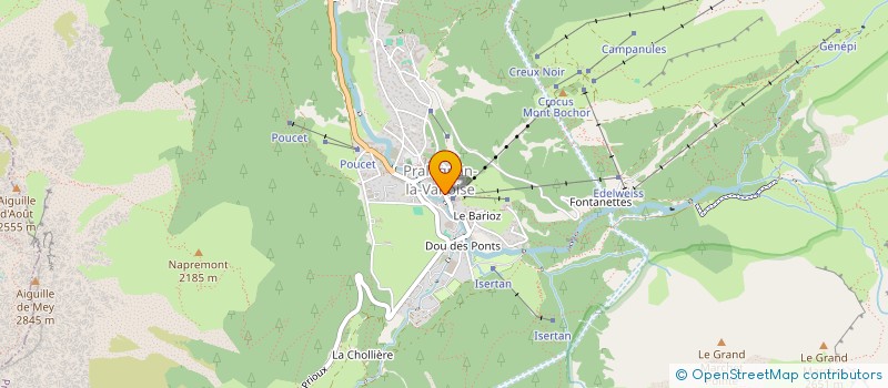 localisation de l'entreprise PRALO SPORTS à PRALOGNAN-LA-VANOISE