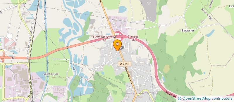 localisation de l'entreprise PRALOIX à SAINT-VICTOR