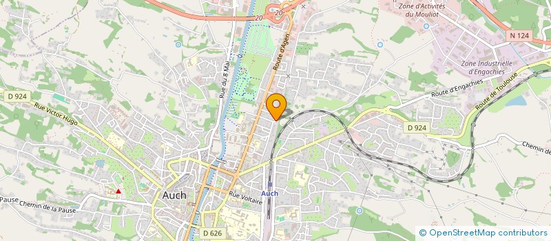 localisation de l'entreprise PRALOU à AUCH