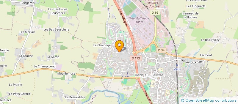 localisation de l'entreprise PRALOUP  VERN-SUR-SEICHE