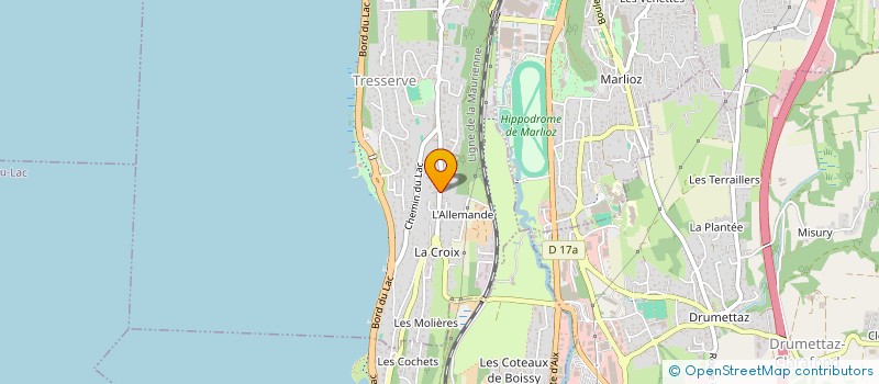 localisation de l'entreprise PRALPE  TRESSERVE