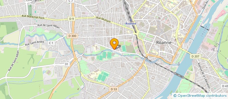 localisation de l'entreprise PRALUS ALPES  ROANNE