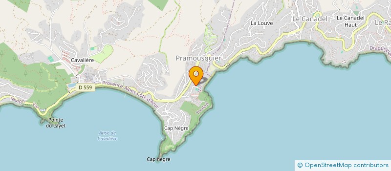 localisation de l'entreprise PRAMAPPRO à LE LAVANDOU