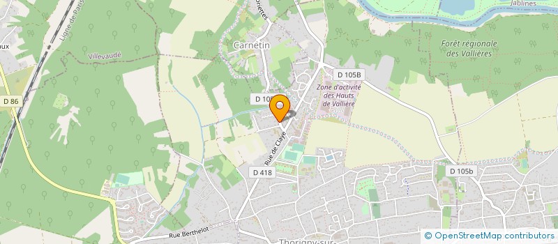 localisation de l'entreprise PRAME à THORIGNY-SUR-MARNE